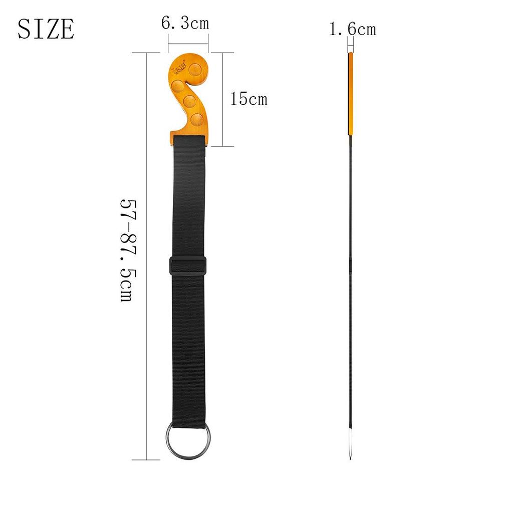 Durable Solid Wood Cello Antiskid Adjustable Length Non-slip Endpin Stopper Holder Stand