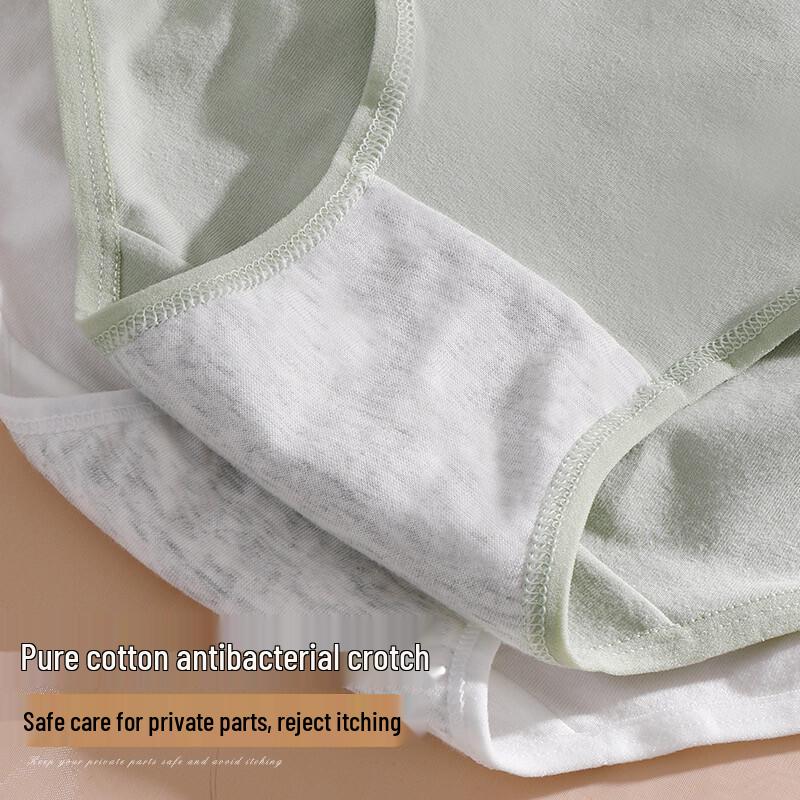 FitonTon Women's 7-Pack Pure Cotton Mid-Rise Seamless Briefs