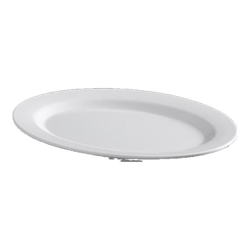 Jiubing Melamine Pure White Oval and Waist-Shaped Serving Plates