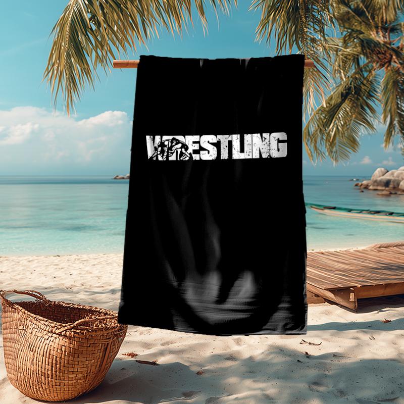 Wrestling Mode Strandtuch: Ideal für Sommerabenteuer Weich, saugfähig und schnell trocknend geeignet zum Schwimmen und Baden