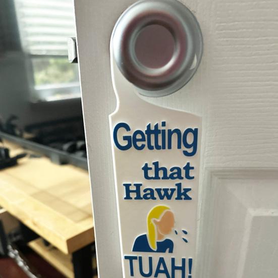 Acrylic Door Knob Hanger Home Office Dorm Bedroom All Standard Doors Handle Hanging Decoration