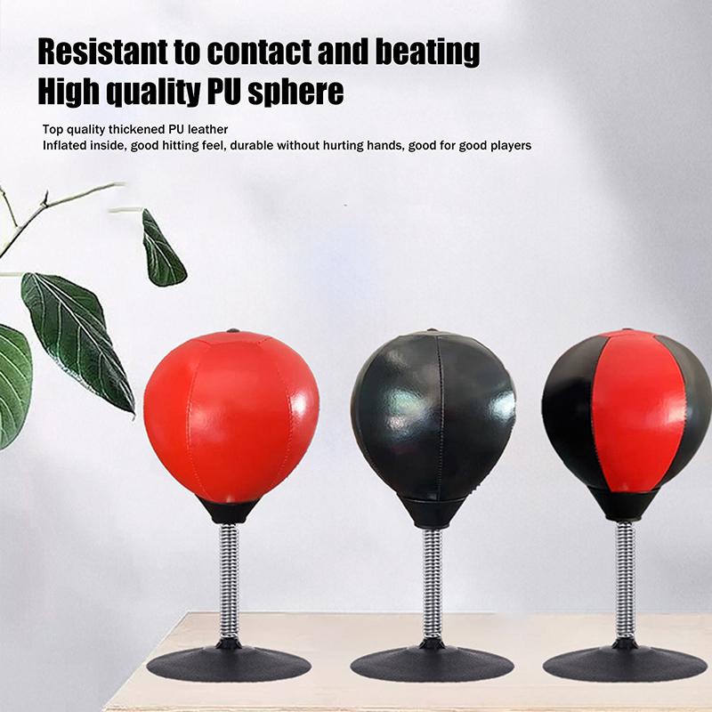 Desktop Boxing Ball Have Suction Cup Desk Punching Bag Boxing Equipment Kids And Adults Stress Relief Boxing Practice Exercise