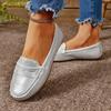 Scarpe da Donna Ballerine Mocassini in Pelle Sneakers Donna Scarpe Casual Slip-on Loafer Scarpe da Barca da Donna Taglia Grande 2025