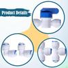 12Pcs 3/8" Od Change 1/4" Quick Connect Fittings for Osmosis Water Purifier System Tube