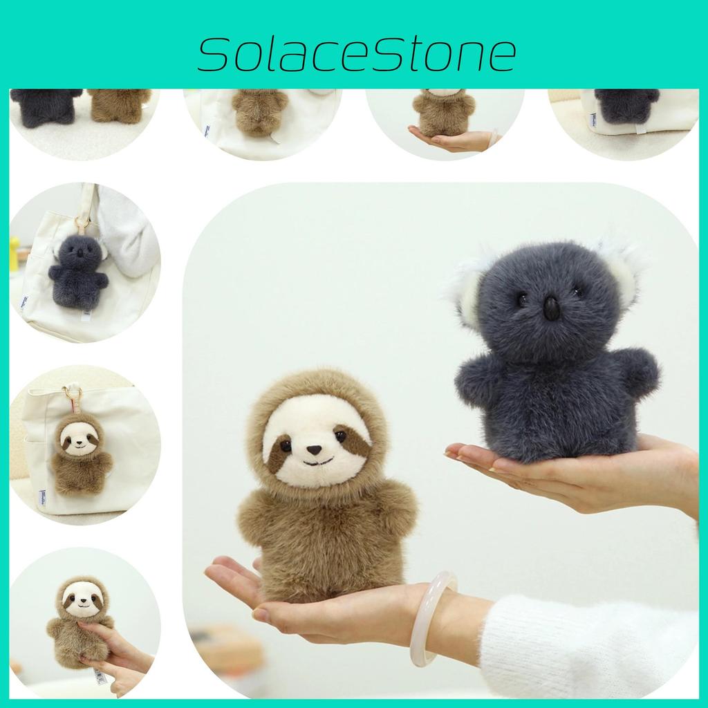 Cute Plush Koala And Sloth Keychain Adorable Backpack Pendant Soft Toy For Kids