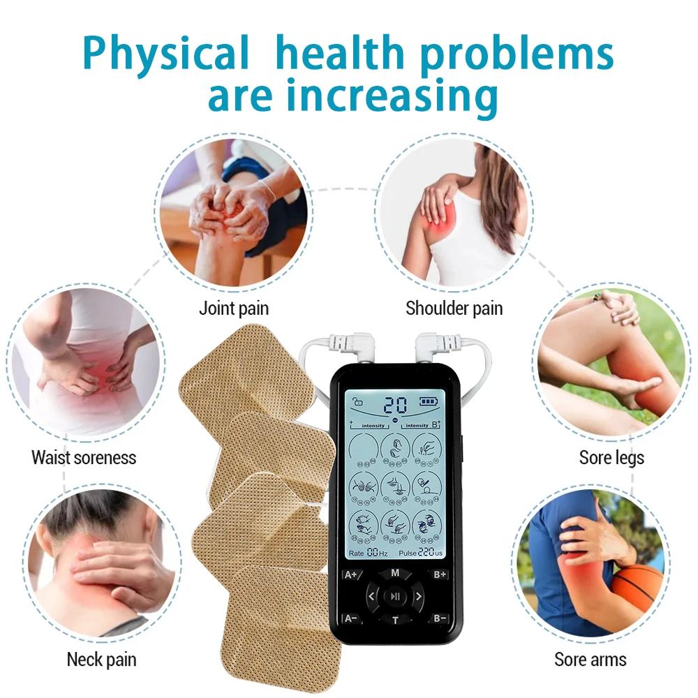 36 Modes Electric Tens Relax Muscle Stimulator EMS Acupuncture Body Massager Digital Therapy Slimming Machine Electrostimulator