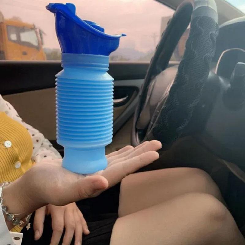 Car Adult Urinal Portable Shrinkable Personal Mobile Toilet Potty Women Kid Pee Bottle for Outdoor Auto Travel Traffic Camping