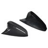 2pcs Glossy Black/ Carbon Fiber Car Side Door Rearview Mirror Cover Cap Sticker Trim for Mazda 3 Axela