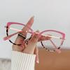 New Cat Eye Glasses Frame Womens Fashion Matte Metal Anti Blue Light Computer Goggles Stylish Eyewear