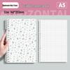 Fresh Floral B5 Loose-Leaf Notebook: Stylish for Instagram, Comfortable Design, Ideal for Students, Simple Spiral Binding.