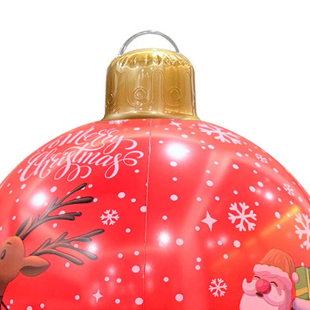 60cm PVC Inflatable Christmas Ball Outdoor Christmas Decorations New Years Christmas Ornaments Christmas Decorations Ball