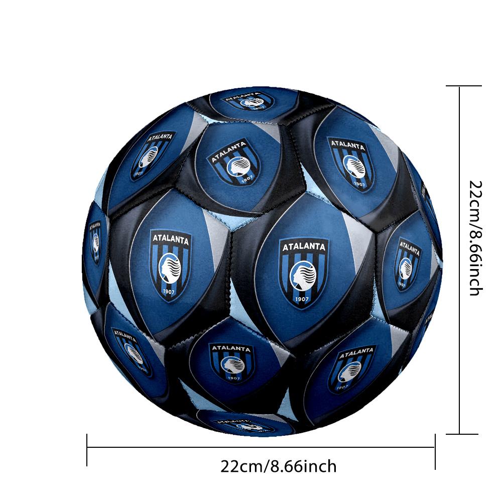 Pallone da Calcio Atalanta FC Taglia 5 Standard Durevole per Allenamento Partita Sport all'Aperto per Adulti