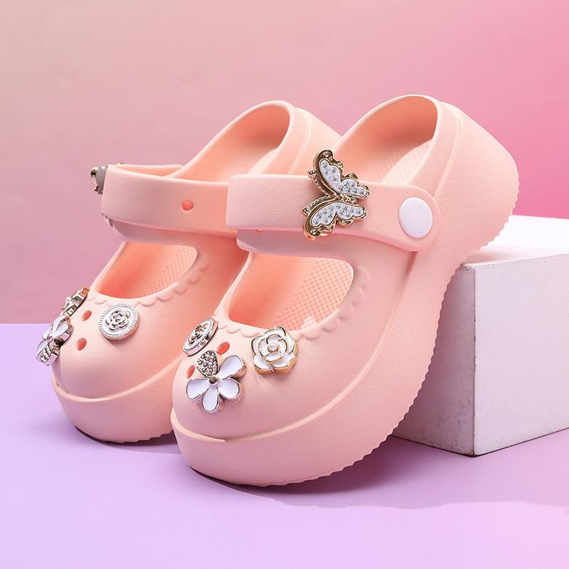 Comfortable Summer Kids Eva Mary Jane Sandals Non-slip Princess Beach Shoes For Girls