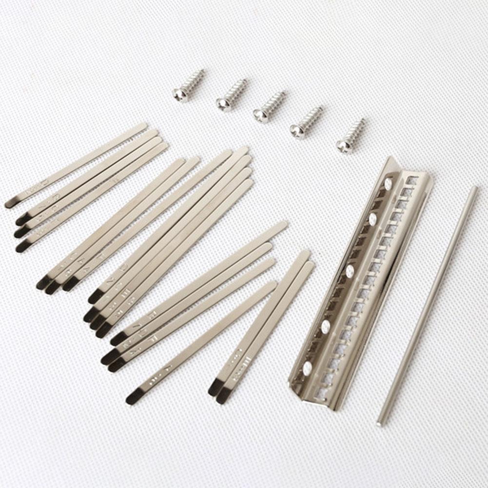 17 Keys Kalimba DIY Replacement Parts with Keys Bridge Tuning Hammer Accessories