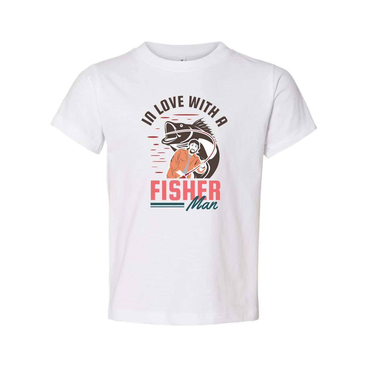 

Unisex Fishing Graphic Tee With I d Love With A Fisher Man Illustration And Retr 3XL
