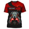 3D Printed Boxing Combat Sports T Shirt for Men Customized Pattern Tee Shirts Summer Street Loose Short Sleeve O-Neck T-shirts