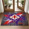 Fiorentina FC Design Crystal Velvet Rug Soft Decorative Mat for Bedroom Entrance
