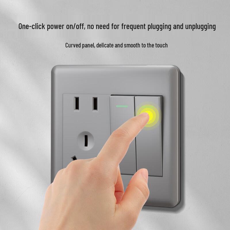 86-Type Wall-Mounted Switch & Power Socket Combo
