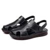 2025 men's shoes summer leather beef tendon sole sandals men's bag head beach shoes summer casual outdoor dual-purpose sandals non-slip