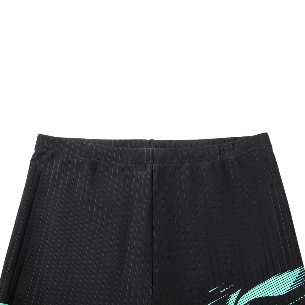 Li Ning Swimming Series UV Resistant Logo Stitching Swim Trunks Men swimwear ASLW029-1