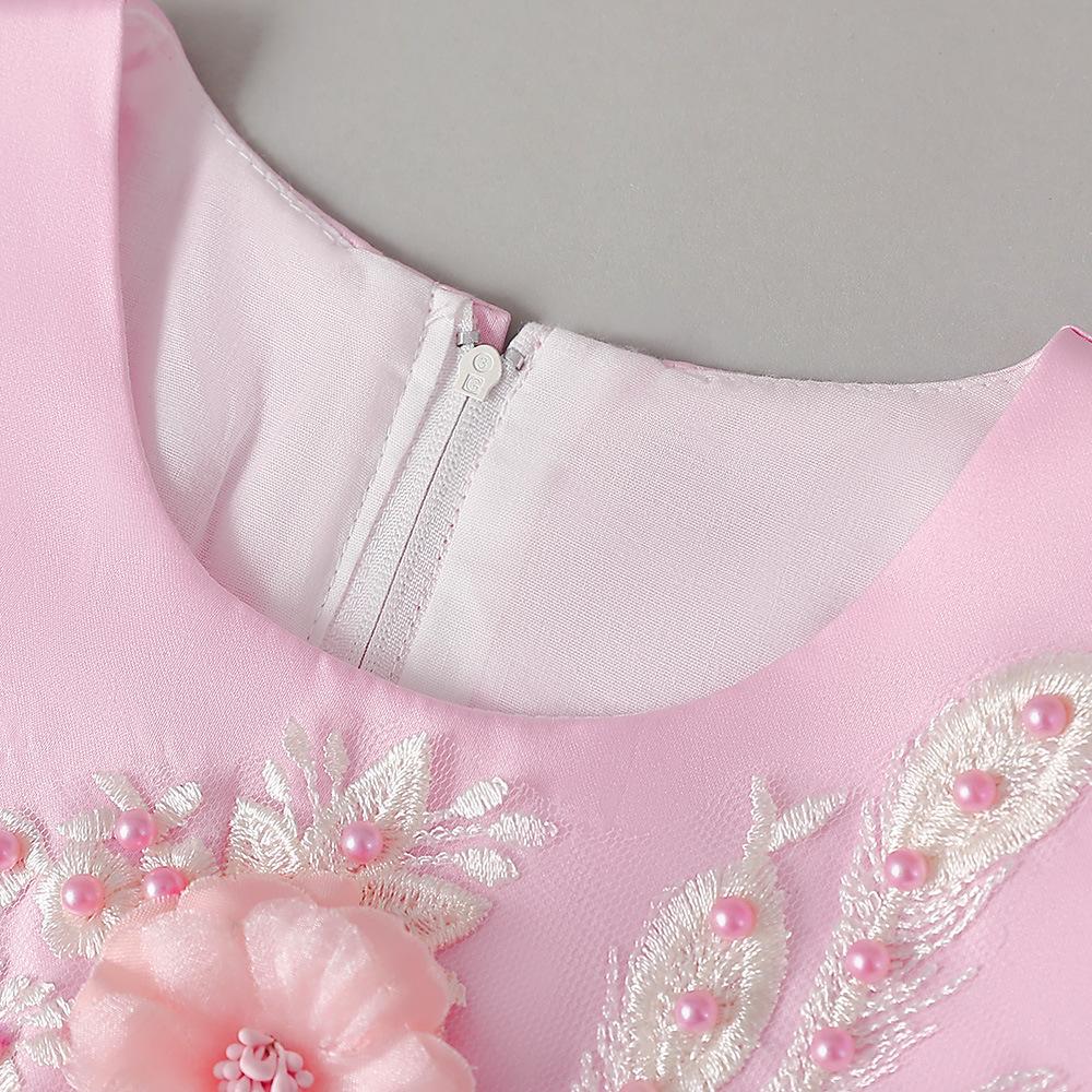 Girls Dresses Infant Baby Baptism Dress For Girls Kids Wedding Party Dresses Bow Beaded Tulle Christening Gown Birthday Children Clothes