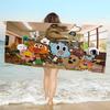 The Amazing Funny W-world Of Gumball Microfiber Blanket Quick Drying Beach Oversized Printing Super Absorbent Pool Towel Blanket
