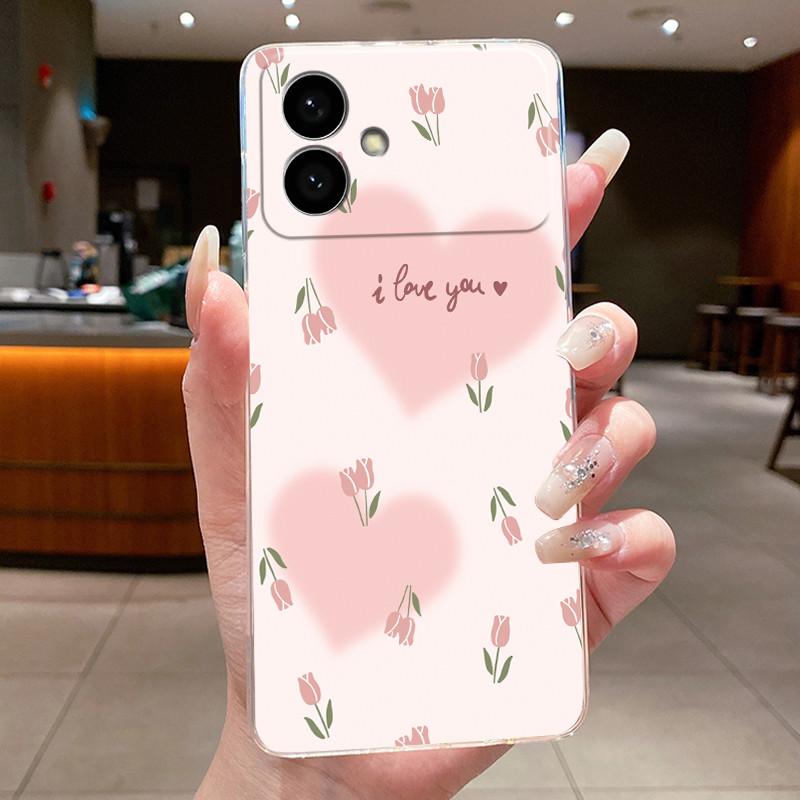 Case For Samsung Galaxy S26 Edge Flower Butterfly Protective Thin Casing Transparent Soft Silicone TPU Phone Cover