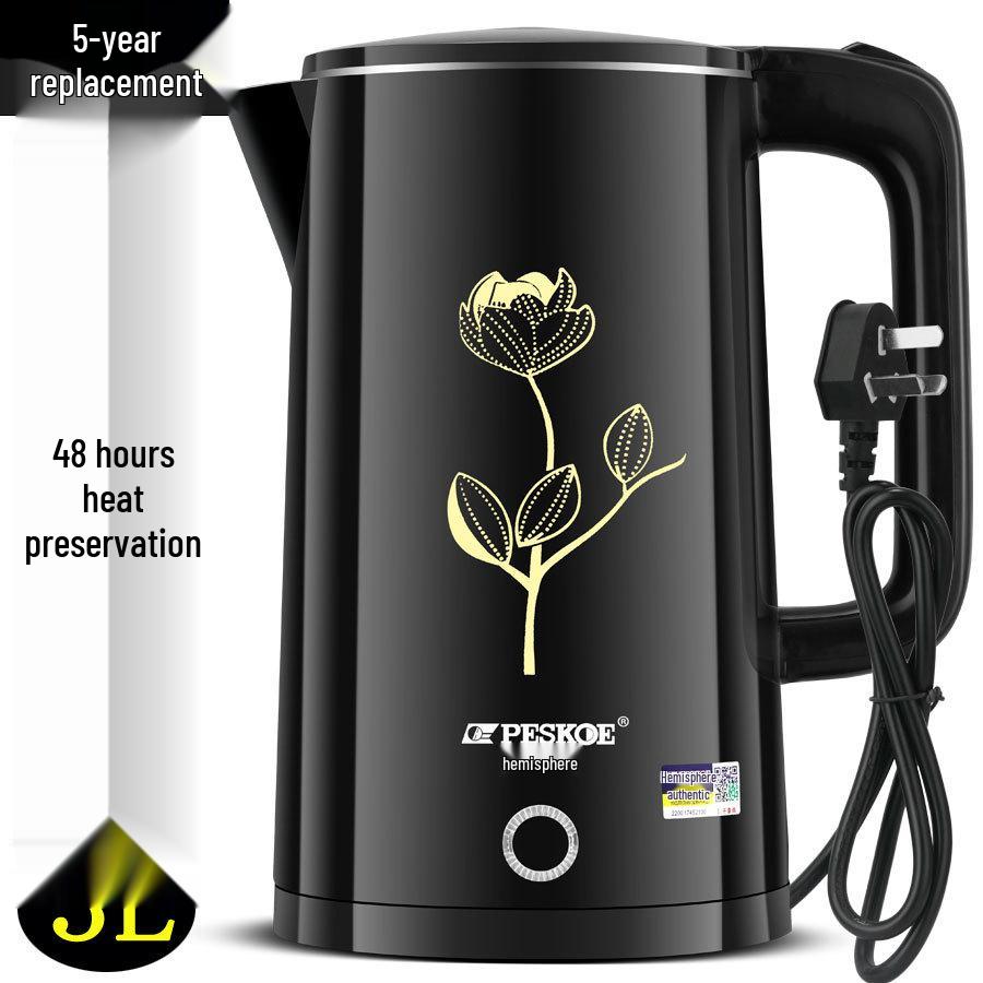 Positive Hemisphere Stainless Steel Electric Kettle: Auto-Off, Thermal Insulation, Household Electric Water Boiler