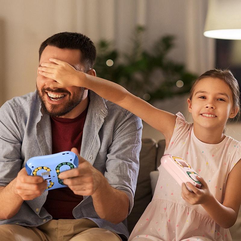 Kids Rotating Magic Bean Intelligence Fingertip Cube Toy Children Finger Gyro Magic Disk Learning Educational Cube Toys