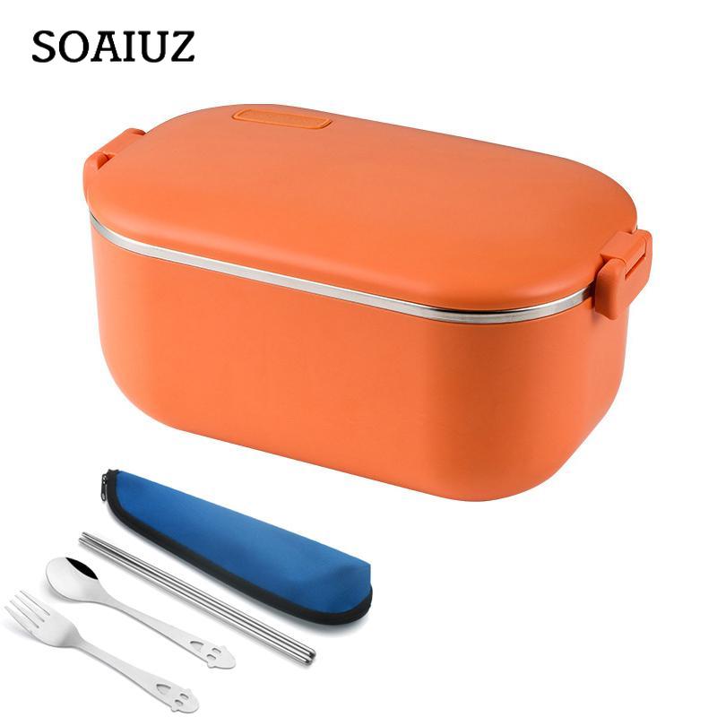 Nerezové elektrické topení Box na oběd Auto US EU Zástrčka 220V 110V 12V Kancelář Venkovní přenosná ohřívací nádoba na jídlo