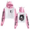 New Attack on Titan Women's Cat Ear Hoodie - Autumn/Winter Anime Merchandise
