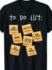 Christian To-do List Christian Plans Letter Style 100% Cotto T-Shirt