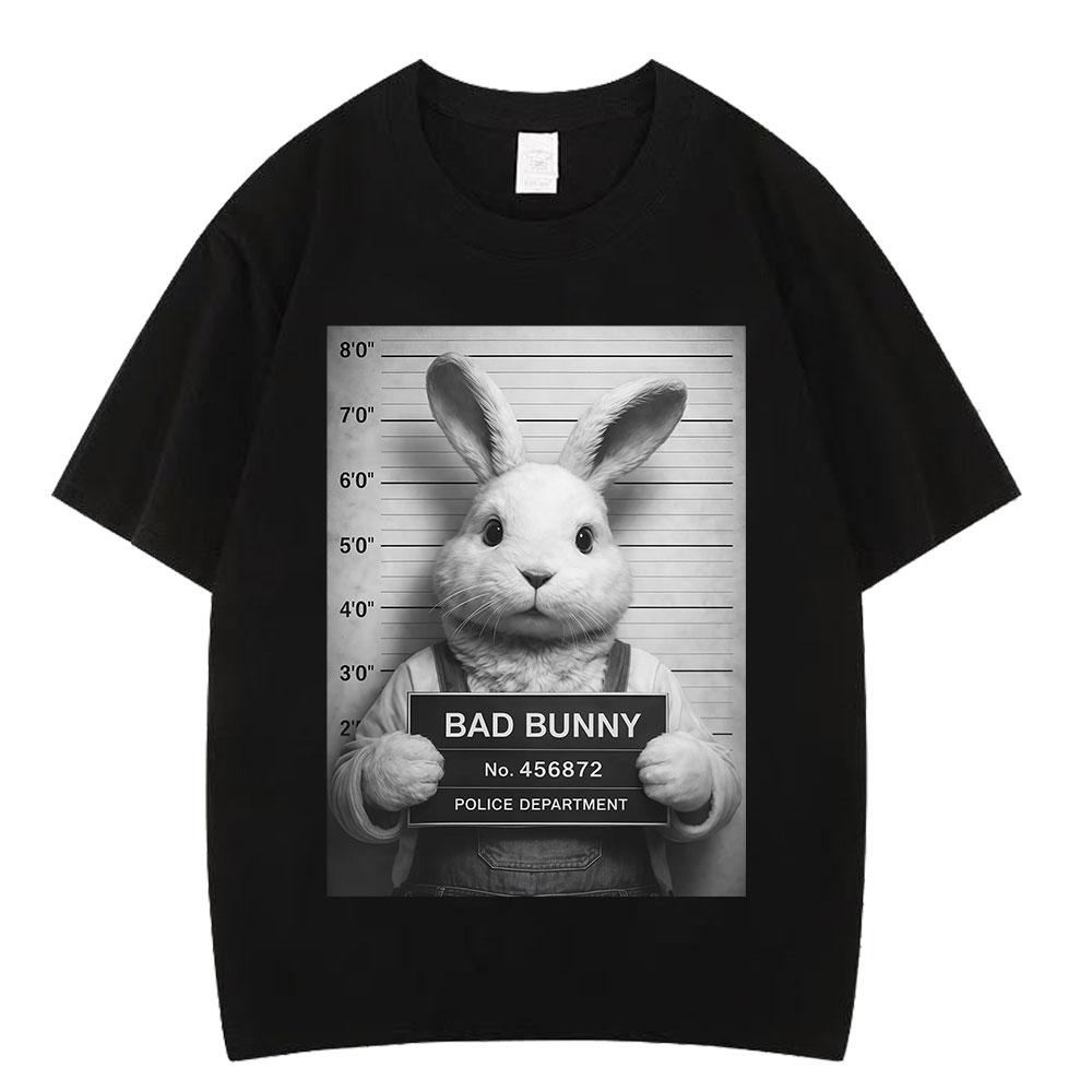 Funny Rabbit Meme Tshirt Men Wome Fashion Harajuku Loose Tshirt Summer 100 Cotton Hiphop Casual Aesthetic Trendy Tshirts