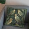 2D Exquisite Birds Pattern Decorative Throw Pillow Pattern Cushion Cover Suitable For Sofa Bedroom Car Pillow Cover