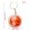 Sportlich Inspiriertes Acryl Basketball Schlüsselanhänger Großes Modeaccessoire Mit Auffälligem Design Für Aktive Lifestyle-Anhänger