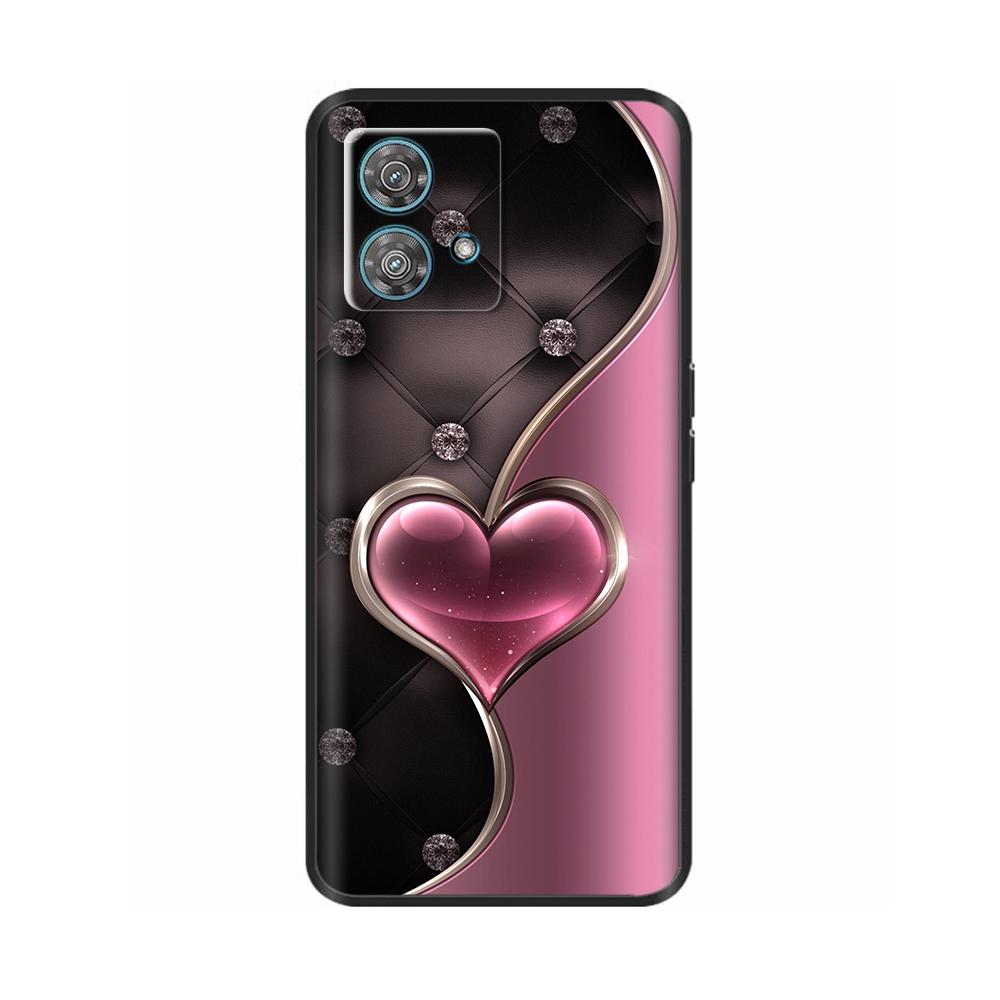For Motorola Moto Edge 40 Neo Case Soft Silicone Flower Phone Back Cover For Motorola Edge 40 5G Cases Edge40 Neo Coque Fundas