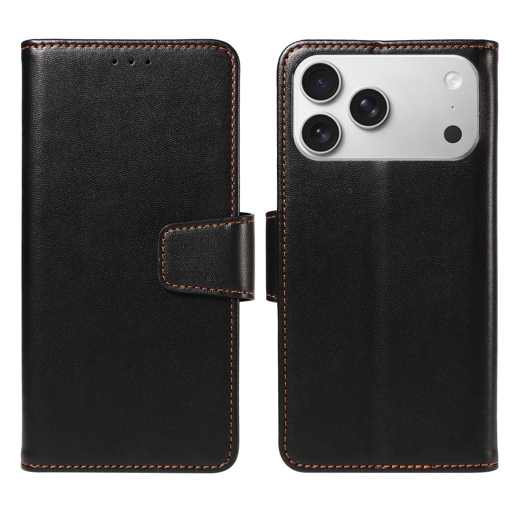 Faux Leather Phone Case for IPhone17 16 15 14 13 12 11 Pro Max Plus Mini Air Shockproof, Anti-Scratch with Card Holder & Stand
