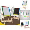 Wooden Doublesided Elevating Art Board With Colorful Chalkboard For Kids Creative Play Gift