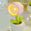 Flower Pot Night Light Small Potted Desk Lamp Adorable Plant Pot Ornament Cute Desktop Decoration