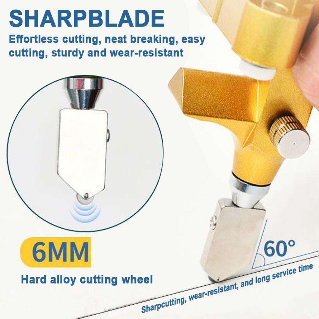 Portable Manual Glass Tile Tile Opener Glass Tile Cutter Hand-Held Replacement Cutter Heads Ceramic Tile Glass Cutter Glass Tile Breaking Tool