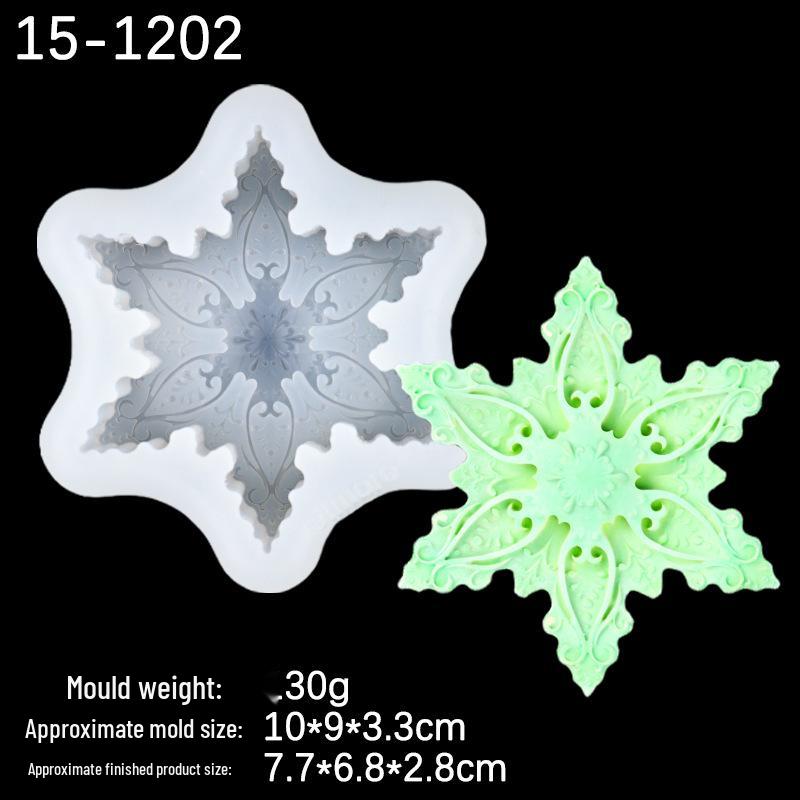 

3D форма для свечей и мыла «Снежинка» для рождественского творчества