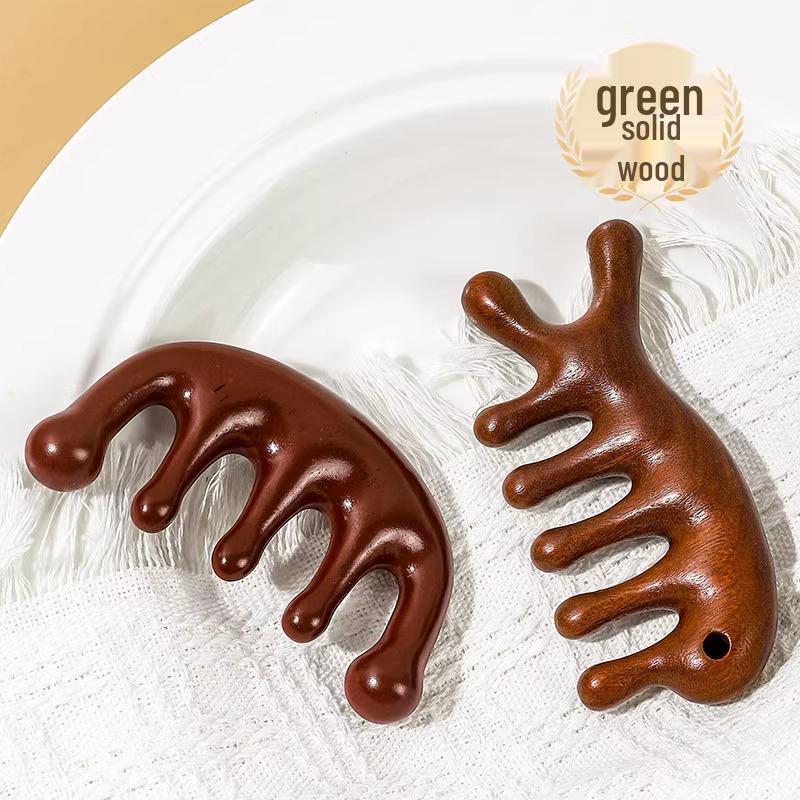 

Расческа для меридианного массажа из сандалового дерева - Против выпадения волос, Скребок с пятью пальцами для головы и шеи 1 Count - Multifunction Massage Comb