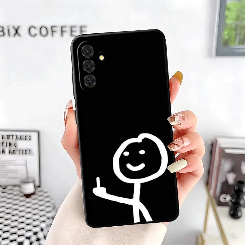 Funny Stickman Matchman Soft Phone Case for Samsung A17 A37 A57 A16 A26 A36 A56 A15 A25 A35 A55 A14 A24 A34 A54 A13 A23 A33 A53