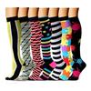 7 Pairs Compression Stockings Fit Running Unisex Nurses Flight Travel Leg Pressure Compress High Quality Socks