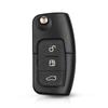 KEYYOU Cut Blade 3 Buttons Flip Folding Remote Control Key for Ford Focus Mondeo Fiesta 2013 Fob Case 433MHz 4D63 Chip