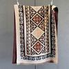 Korean Japanese Style Vintage Geometric Printed Scarf For Women