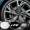 56MM Wheel Hub Cap Sticker Car Caps Rim Stickers Badge Cover Decoration For Hyundai N Avante Sonata Elantra i20 Tucson N Line c1