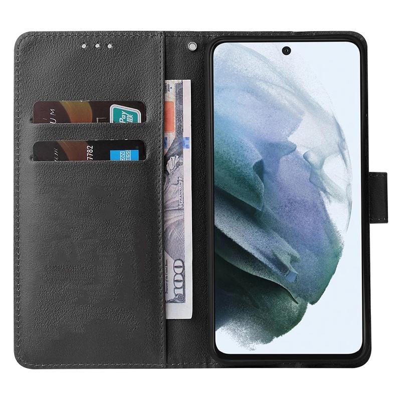 Stylish Leather Wallet Book Case For Samsung Galaxy S24 S23 Ultra S22 S21 Plus A05 A15 A25 A04S A14 A24 A34 A54 A23 A53 A73 M34 5G 4G Flip Stand Cover