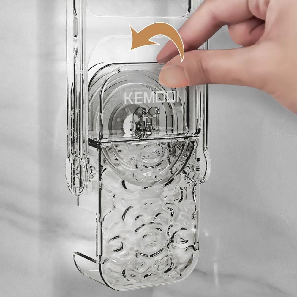 6-hole Suction Cup Clothes Hanger Wall Mounted Laundry Rack Hook Folding Clothes Rack  Balcony