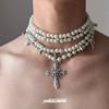 Love Heart Rivet Punk Choker Necklace - Y2K Subculture Clavicle Chain